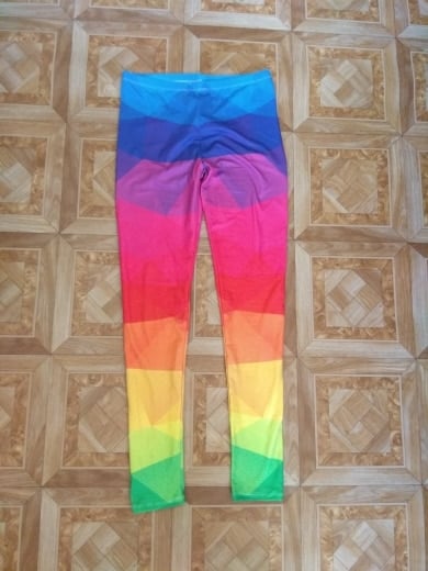 Grenat | Colorful Geometric Printed Leggings photo review