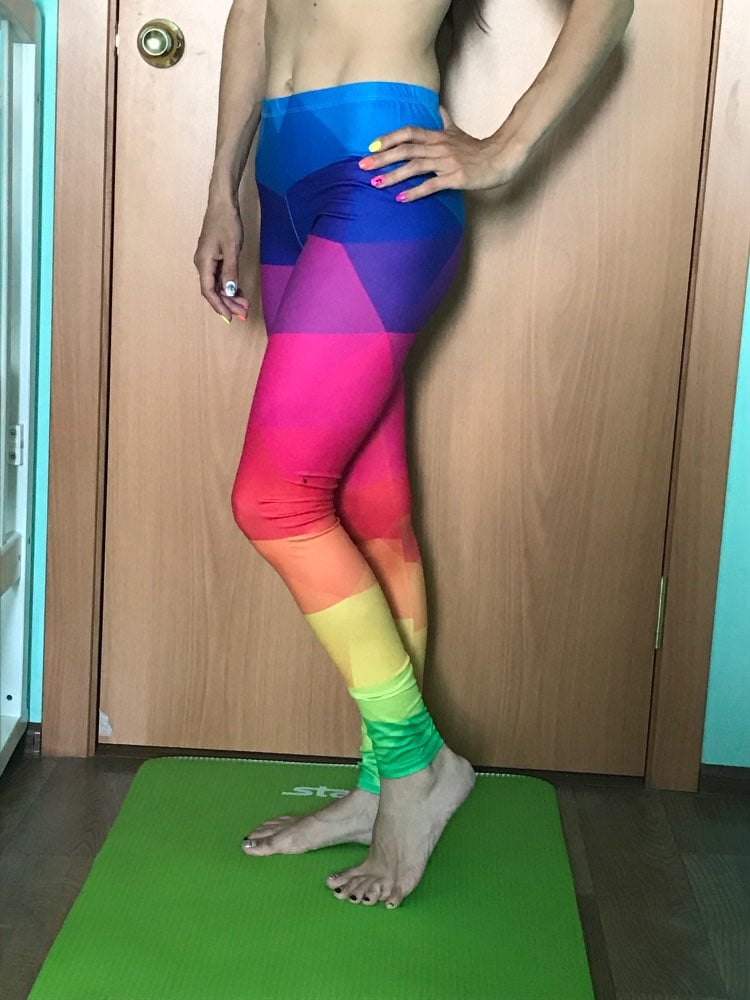 Grenat | Colorful Geometric Printed Leggings photo review